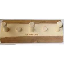 Wooden Towel Hook - 3 Peg By Saunacore (DIS-030)