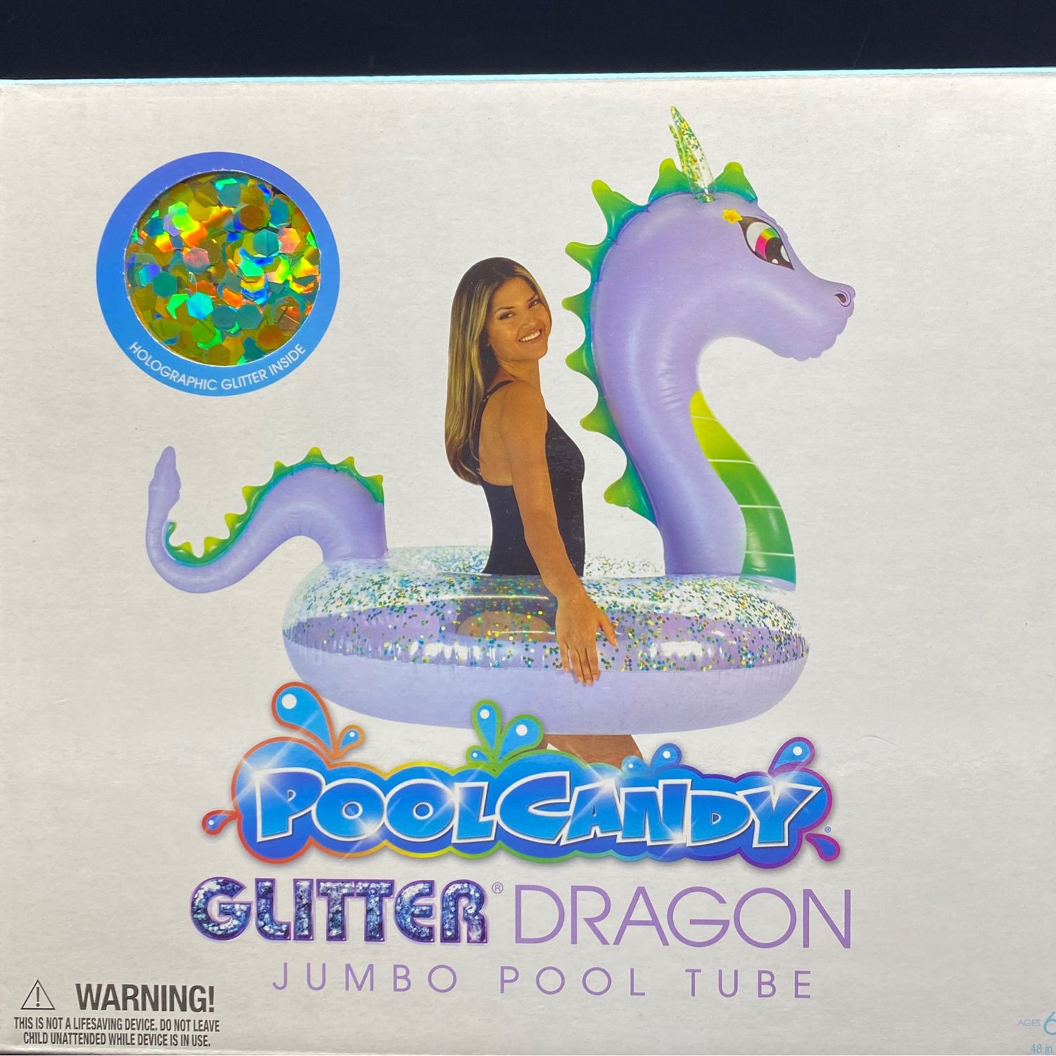 GLITTER POOL TUBE DRAGON