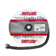 Rutland Grapho-Glas Rope Stove Gasket, 3/4-Inch Diameter (RD-725)- Per Foot