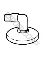 1.25 1.25"X1.5" HOSE VAC PLATE W/ ELBOW (HAY-25-1618) (SP11041)