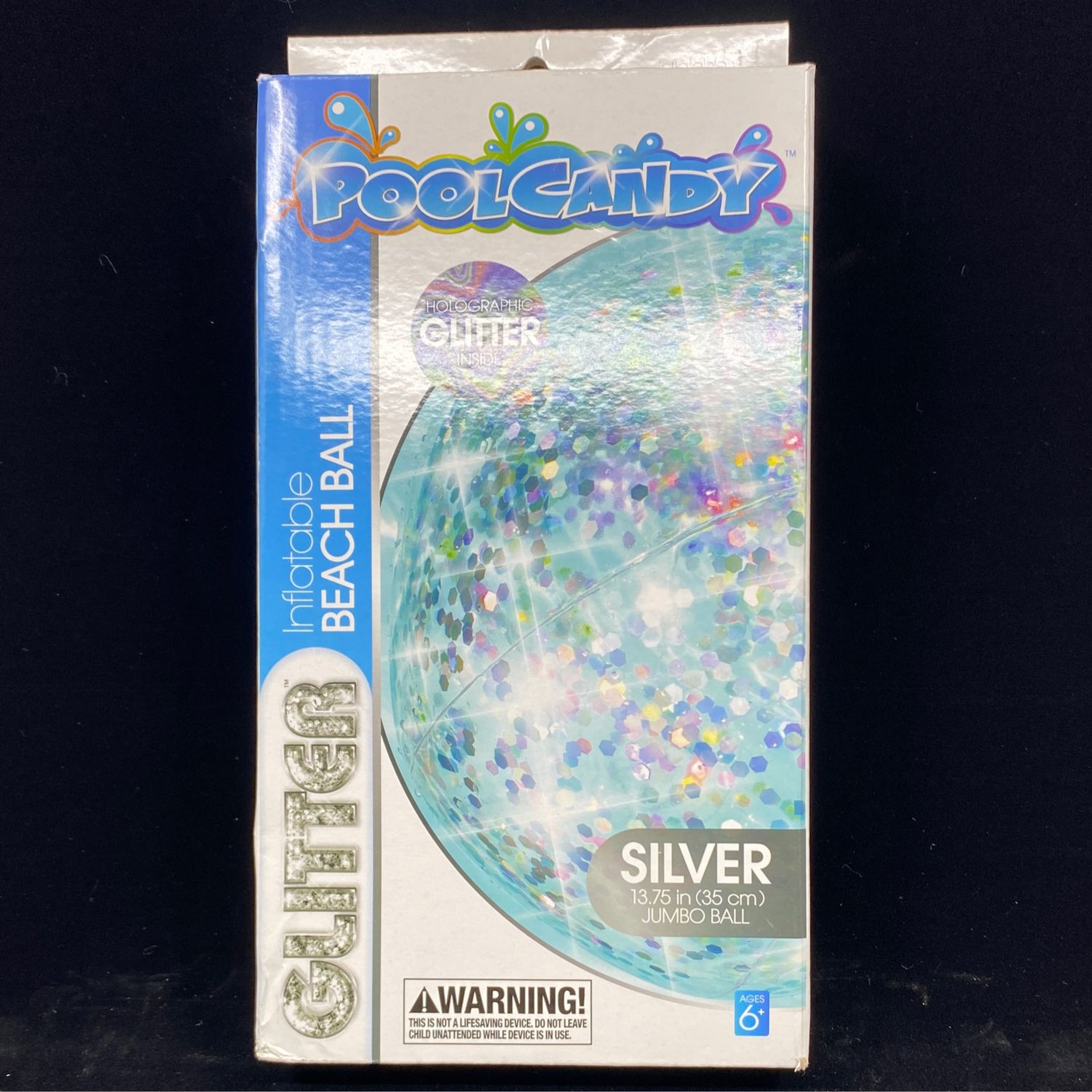 BEACH BALL SILVER PRISM-JUMBO PCL1752S-J