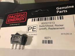 Pacific Energy Rocker Switch – Blower & Burner (5071/80001513)