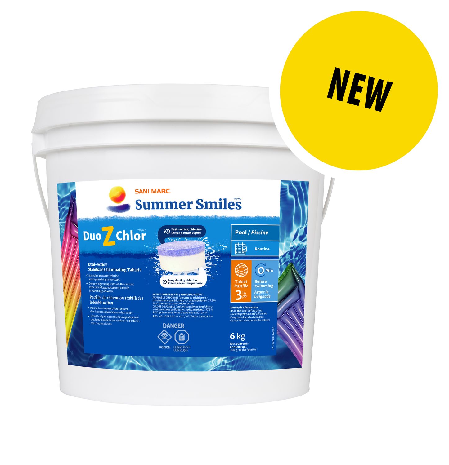 SUMMER SMILES DUO Z CHLOR with Zinc 12 KG ?? SUMMER SMILES DUO Z CHLOR with Zinc 12 KG ??