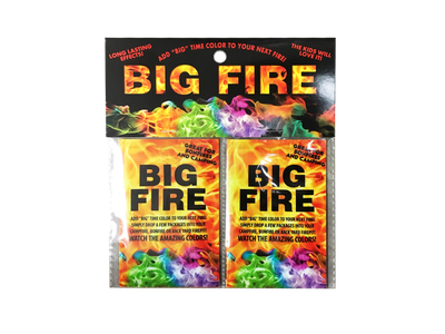 2 PACK BIG FIRE W/HEADER - CAMPFIRE COLOR CHANGER