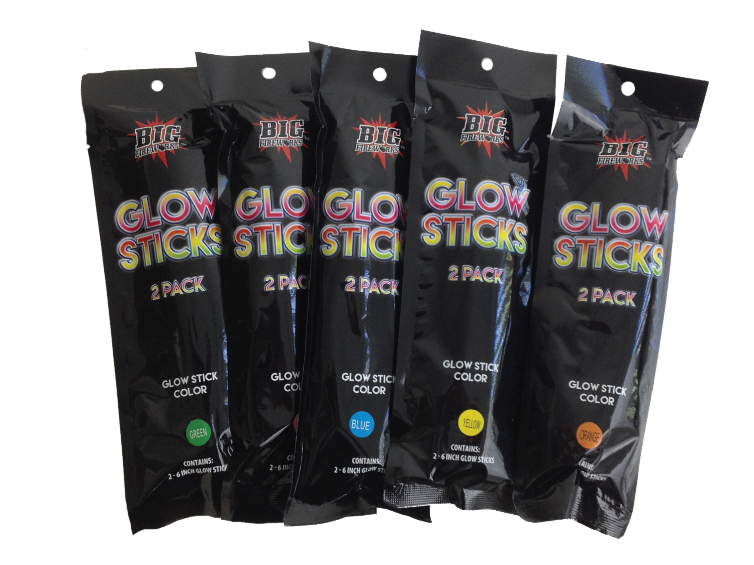 2 PACK GLOW STICK - YELLOW