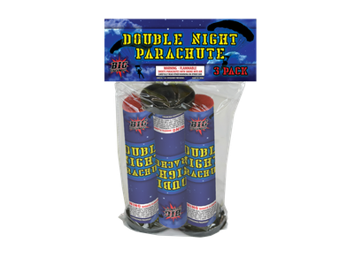 3 PACK DOUBLE NIGHT PARACHUTES WITH HEADER