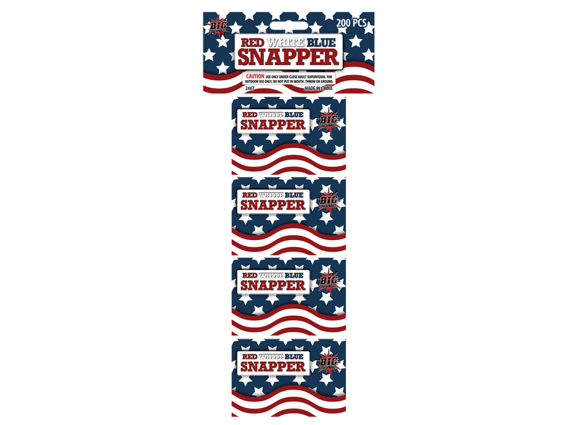 4 PACK RWB SNAPPER WITH HEADER