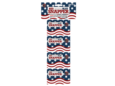 4 PACK RWB SNAPPER WITH HEADER