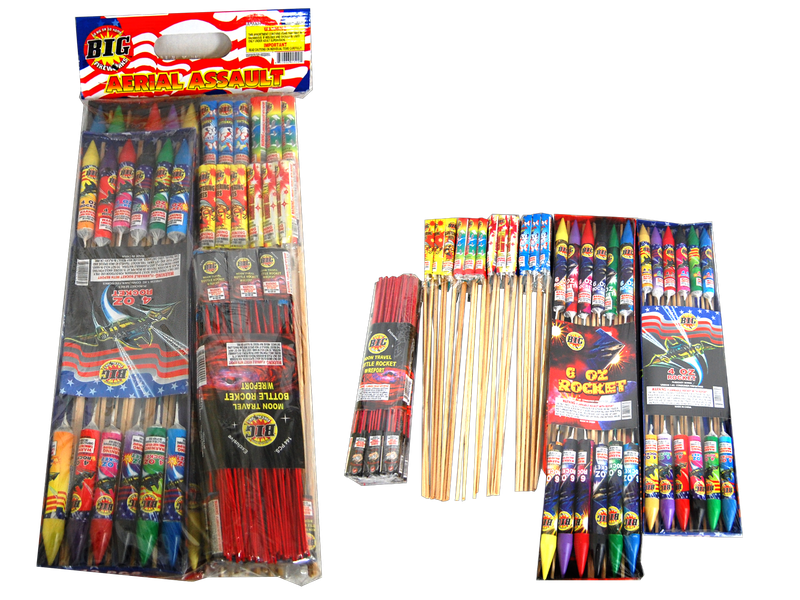 AERIAL ASSAULT - BOTTLE ROCKET ASSORTMENT