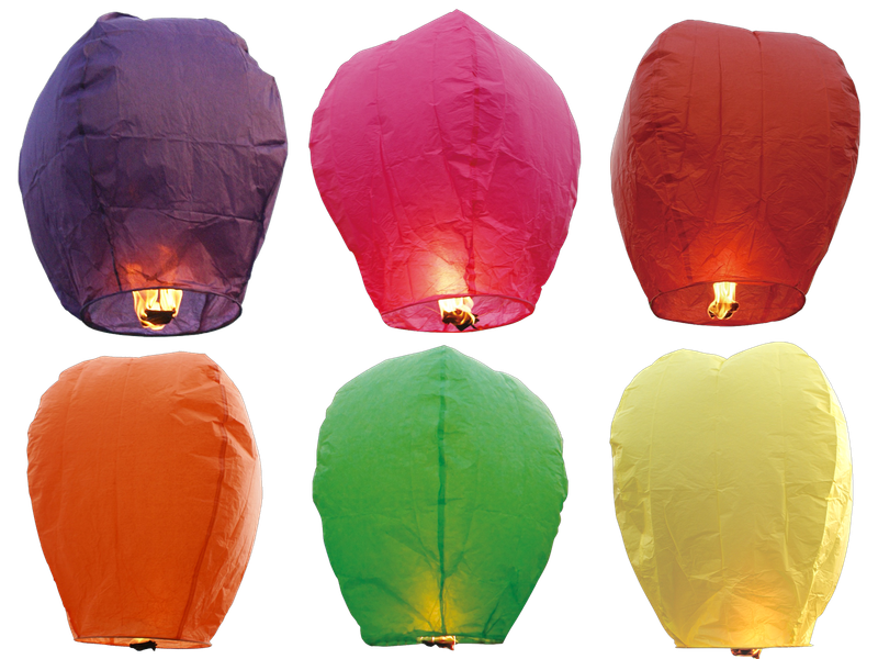 COLORED SKY LANTERN - ULTRA PREMIUM