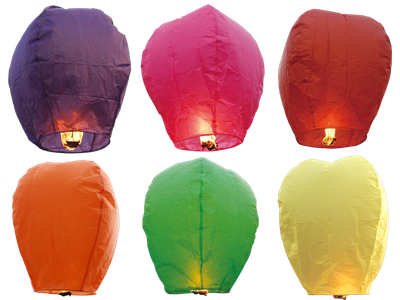 COLORED SKY LANTERN - ULTRA PREMIUM