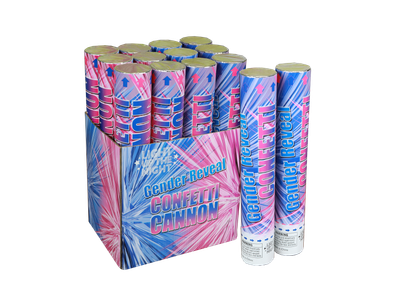 GENDER REVEAL CONFETTI IN DISPLAY