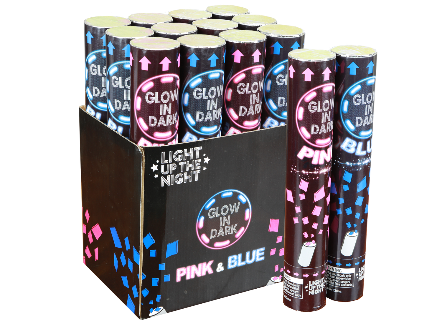 GLOW IN THE DARK CONFETTI IN DISPLAY