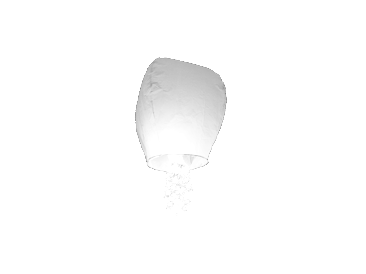 SHOOTING STAR WHITE SKY LANTERN