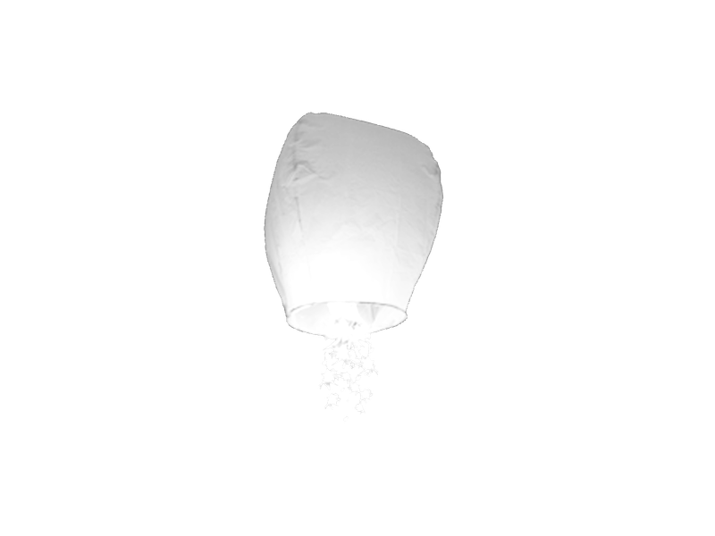SHOOTING STAR WHITE SKY LANTERN