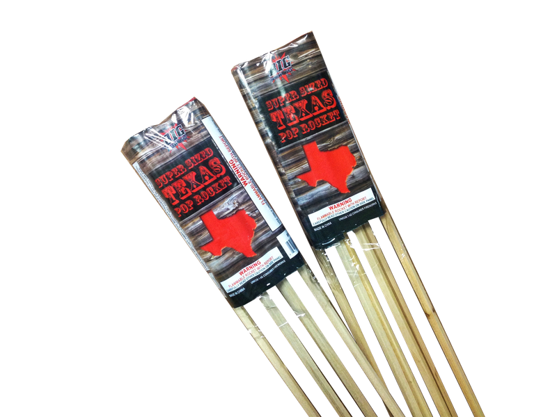 SUPER SIZED TEXAS POP ROCKET 6 PACK (TEXAS COMPLIANT)