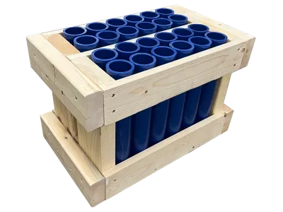 24 SHOT DOUBLE ROW w HDPE TUBES