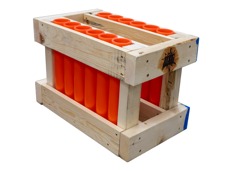 12 SHOT DOUBLE ROW w HDPE TUBES