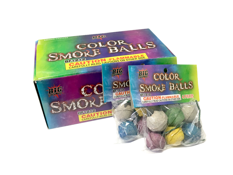 SMOKE BALLS COLOR CLAY 6 - PACK - IND