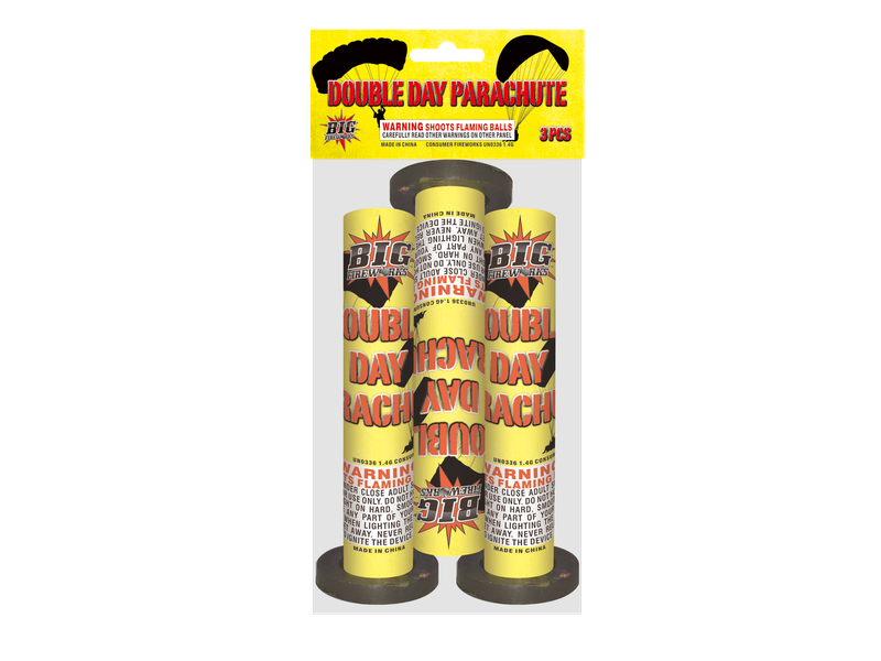 3 PACK DOUBLE DAY PARACHUTE WITH HEADER