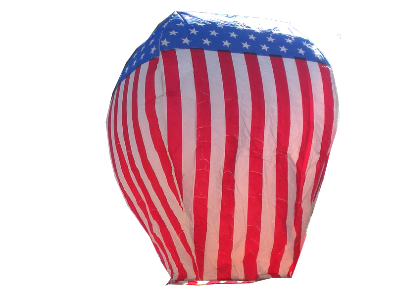 AMERICAN FLAG SKY LANTERN