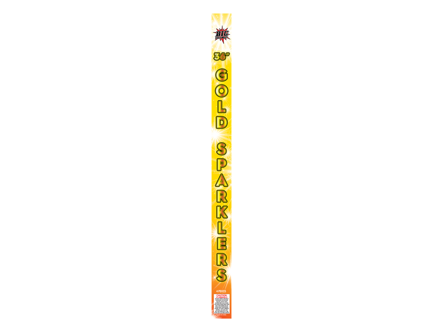 36" METAL GOLD SPARKLERS