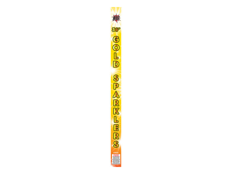 36" METAL GOLD SPARKLERS