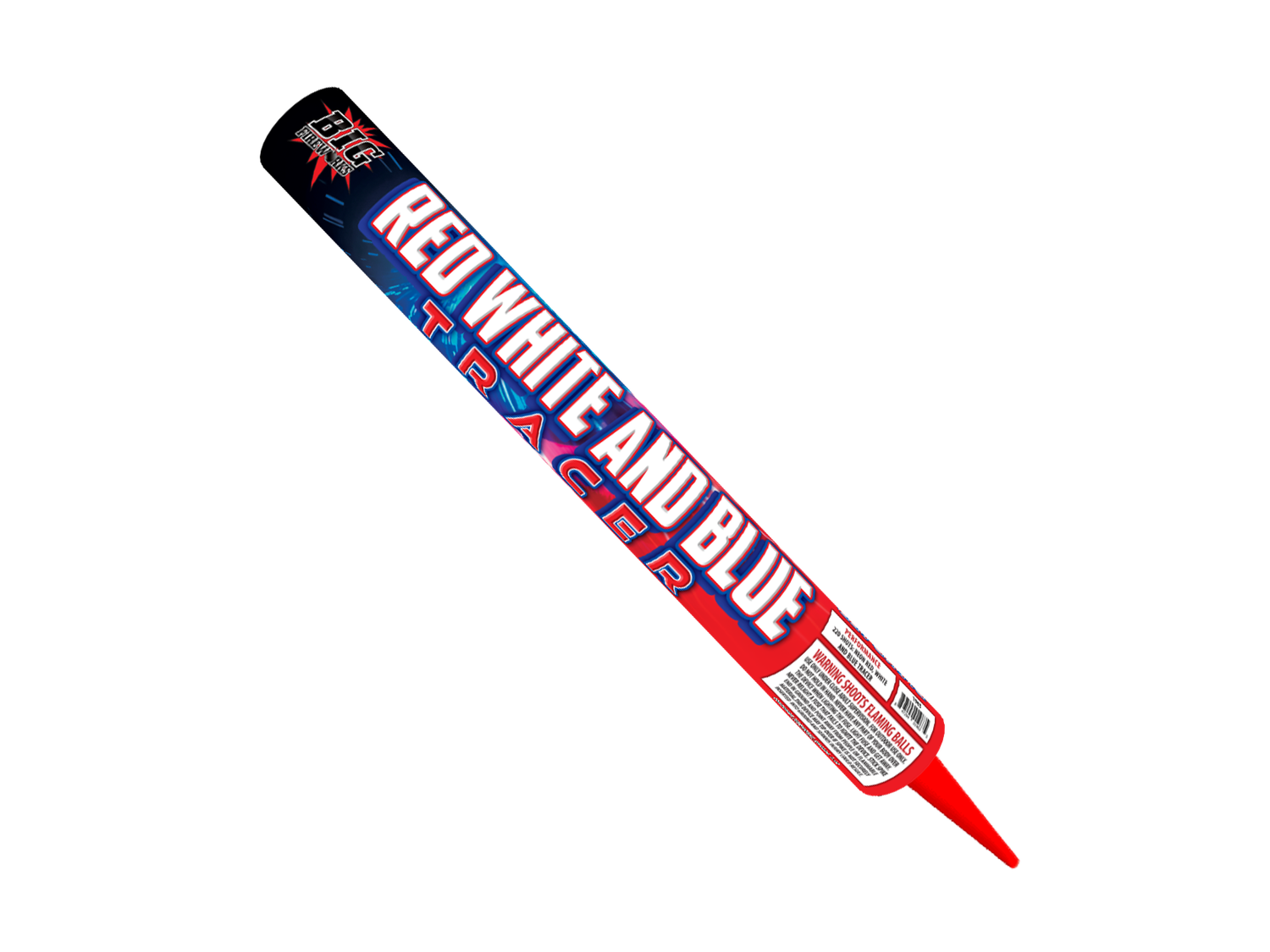 RED WHITE AND BLUE TRACER