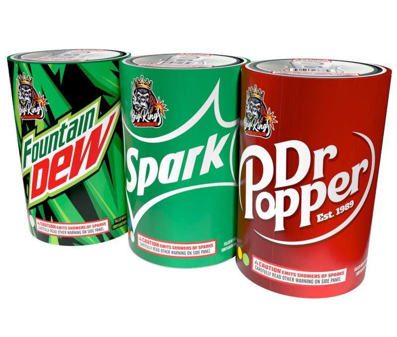 SODA CANS ASSORTED FOUNTAINS