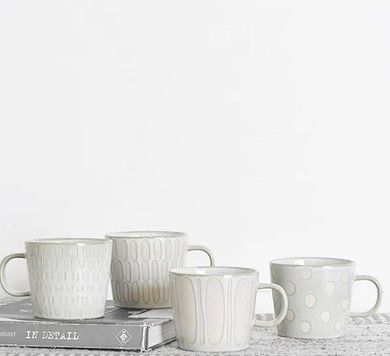 White Pattern Mug