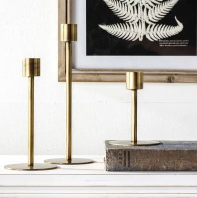 Antique Brass Candle Holder (3 sizes)