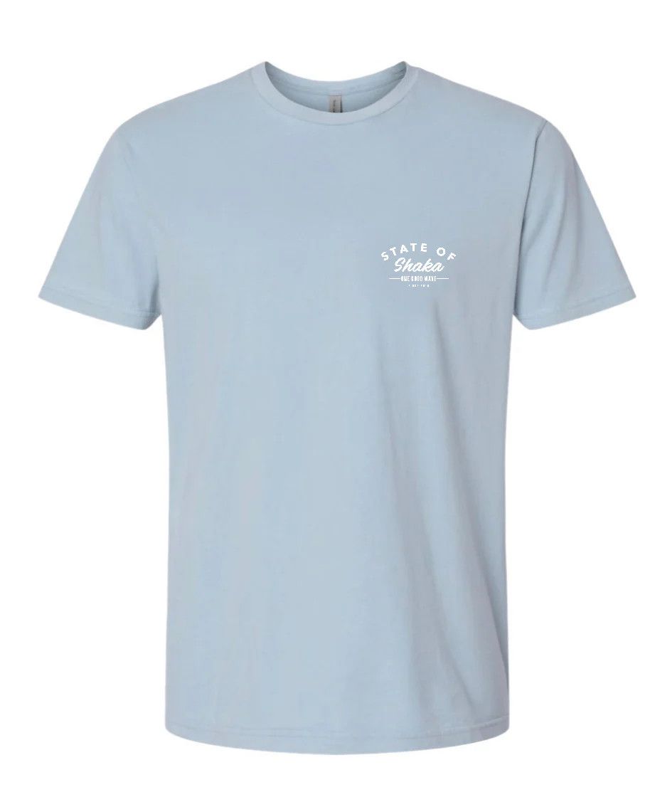 Back Bolt Tee (Washed Denim)