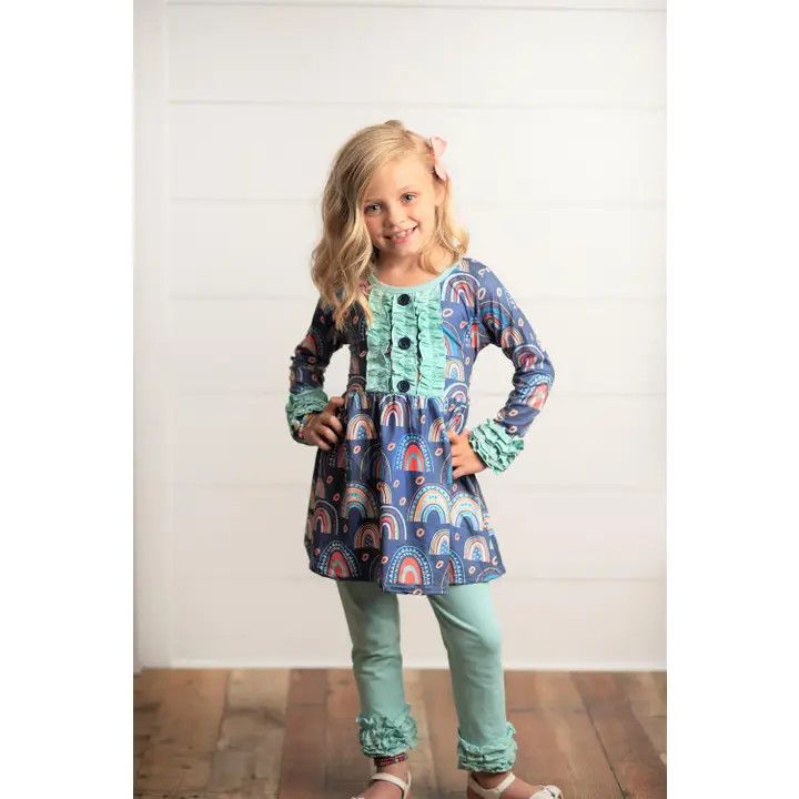 Rainbow Ruffle (Two Piece Set)