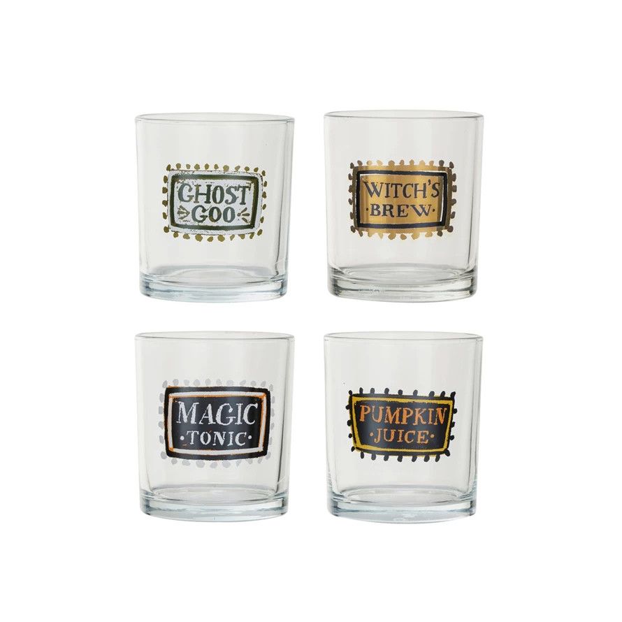 Halloween Saying 10 oz. Glass