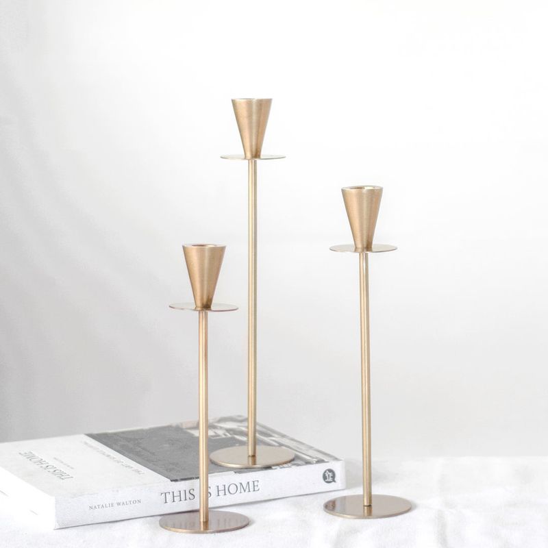 Antique Brass Candle Holder