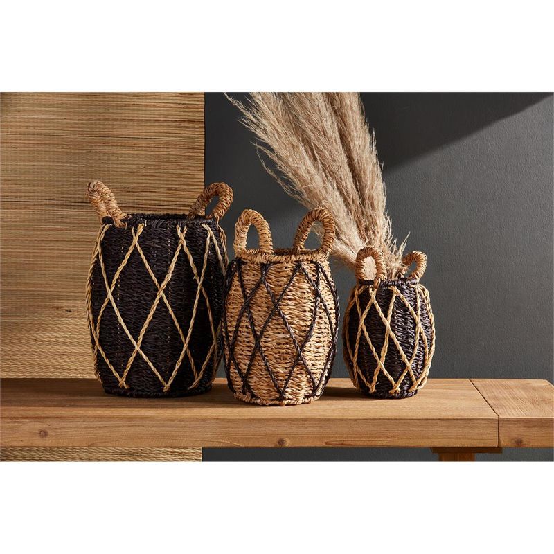 Black Two-Tone Baskets