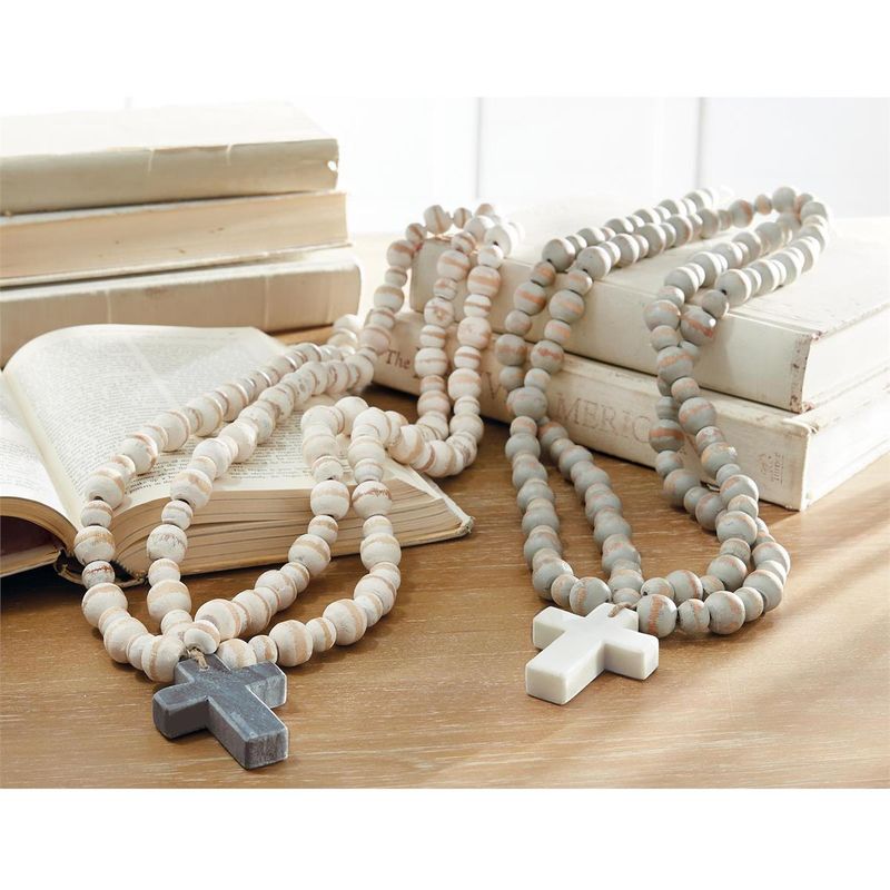 Marble Cross Blessing Beads (2 Colors)