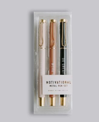Motivational Metal Pen Set