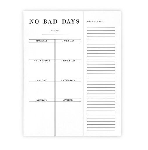 No Bad Days Planner