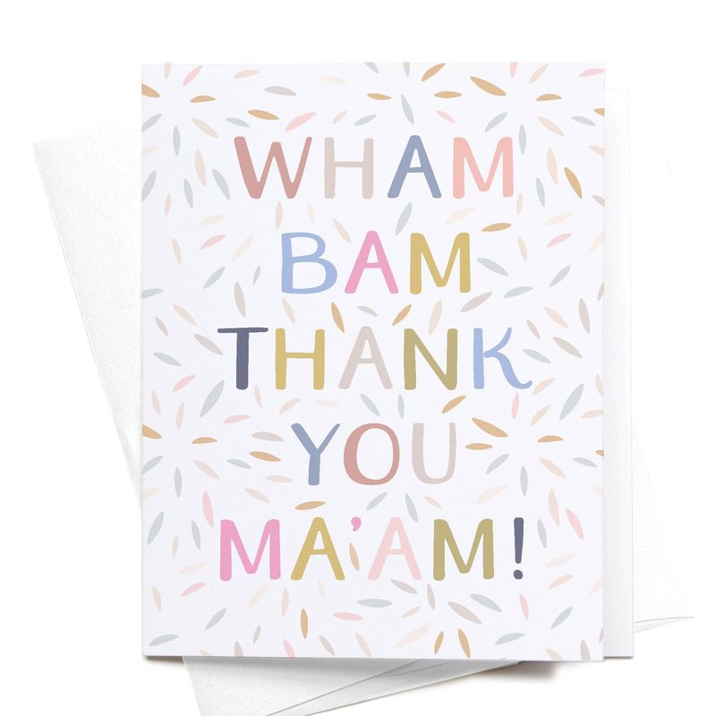 Wham Bam Greeting Card