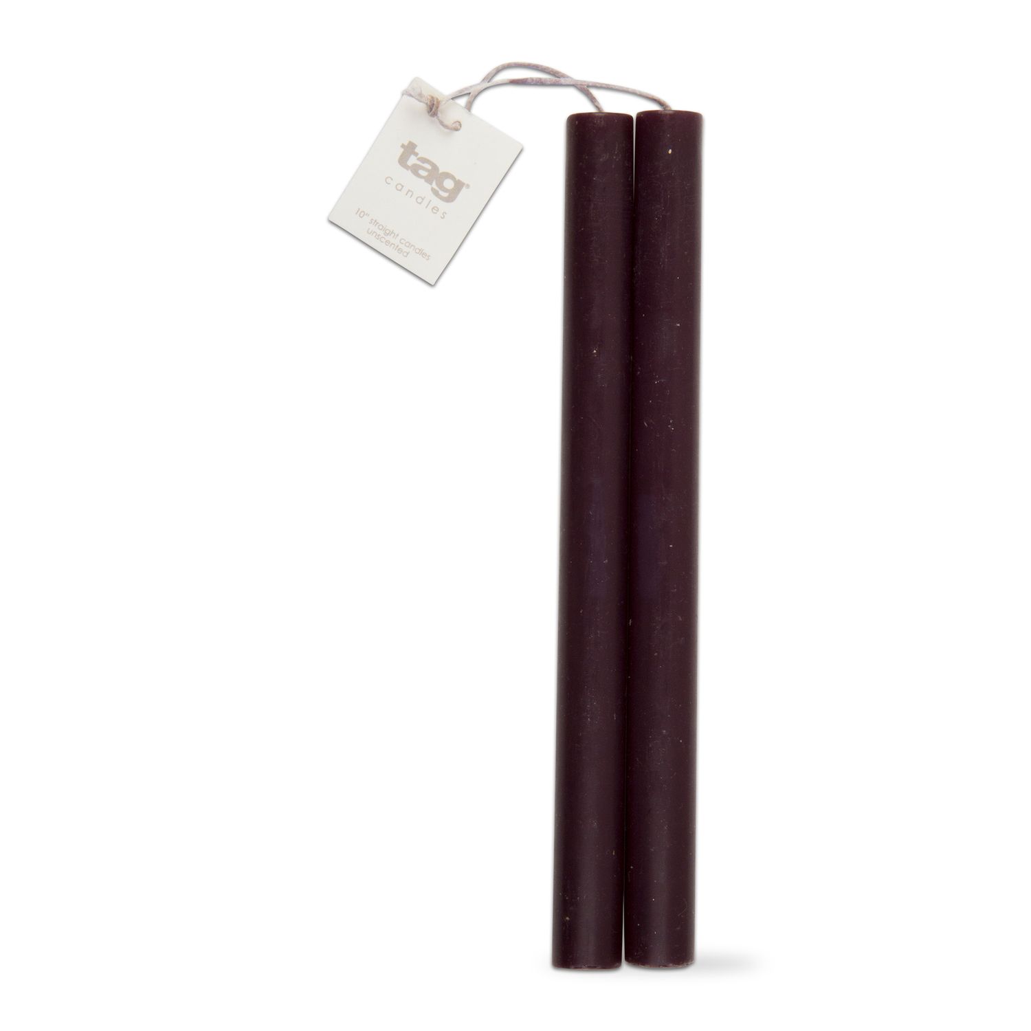 10&quot; Straight Candle Black