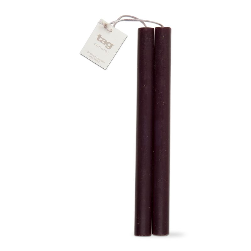 10&quot; Straight Candle Black