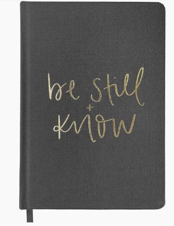 Be Still And Know Fabric Journal