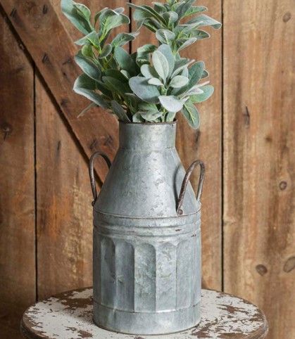 Tall Milk Can with Handles
