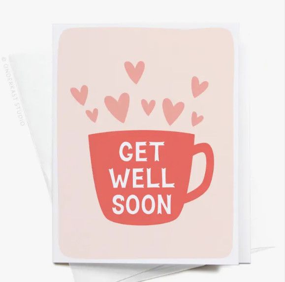 Get Well Soon Tea Mug Greeting Card