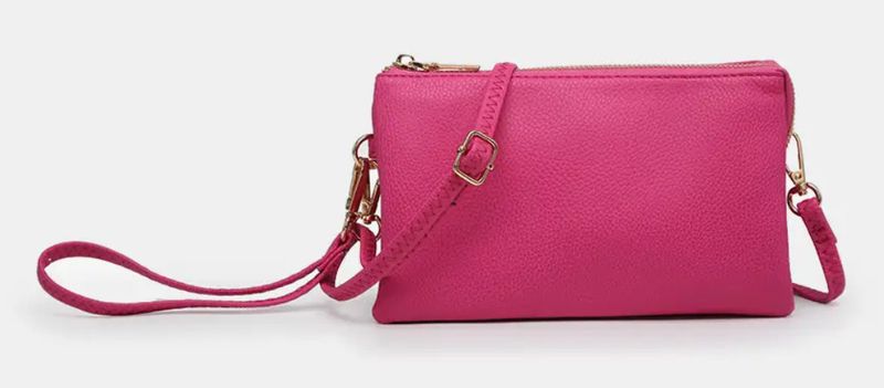 Hot Pink Riley Crossbody Wristlet