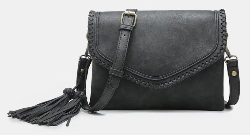 Sloane Flapover Crossbody Black
