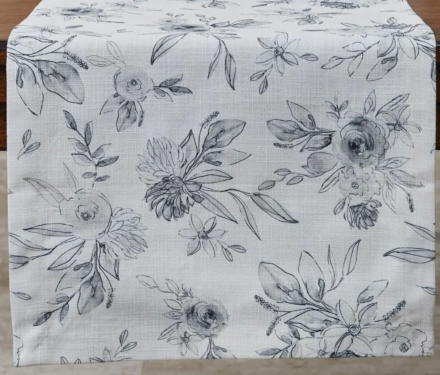 54&quot; Midnight Floral Runner