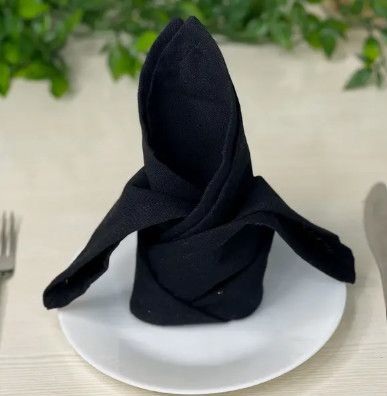 Black Solid Napkin