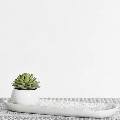 13&quot; White Serving Tray
